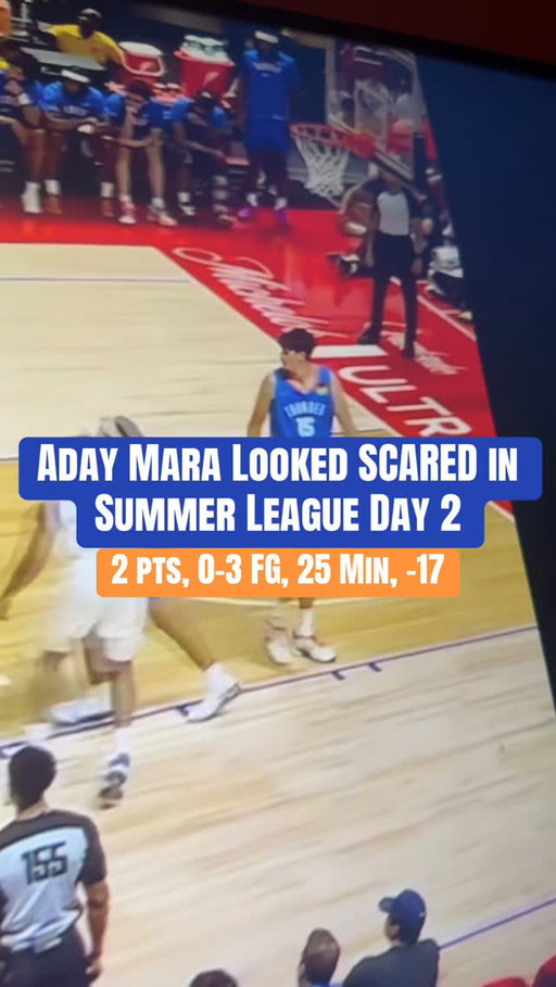 This is REALLY bad news for the Oklahoma City Thunder #wemby #adaymara #okcthunder #shai #nbasummerleague