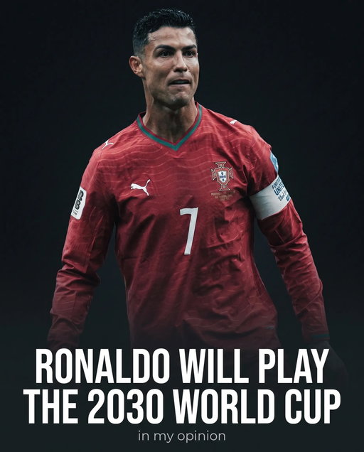 Will Cristiano Ronaldo really play at the 2030 World Cup?

He says 2026 was his last. The tournament lands in Portugal. He is still scoring at 41. You do the math.

Follow @ATHLETE for more.