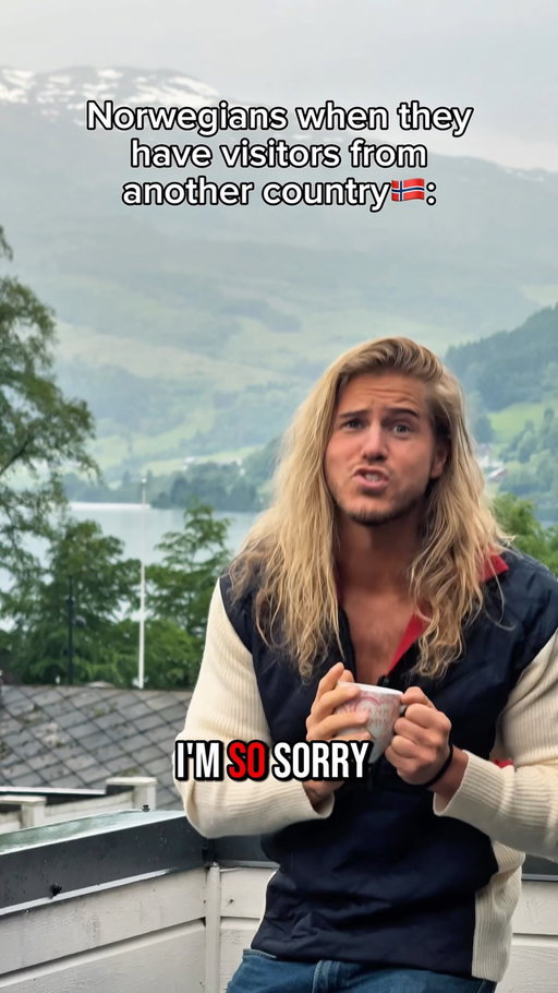 It’s like the Norwegian weather is our personal responsibility🇳🇴😭 

🎥 and humor by @henrikjordal