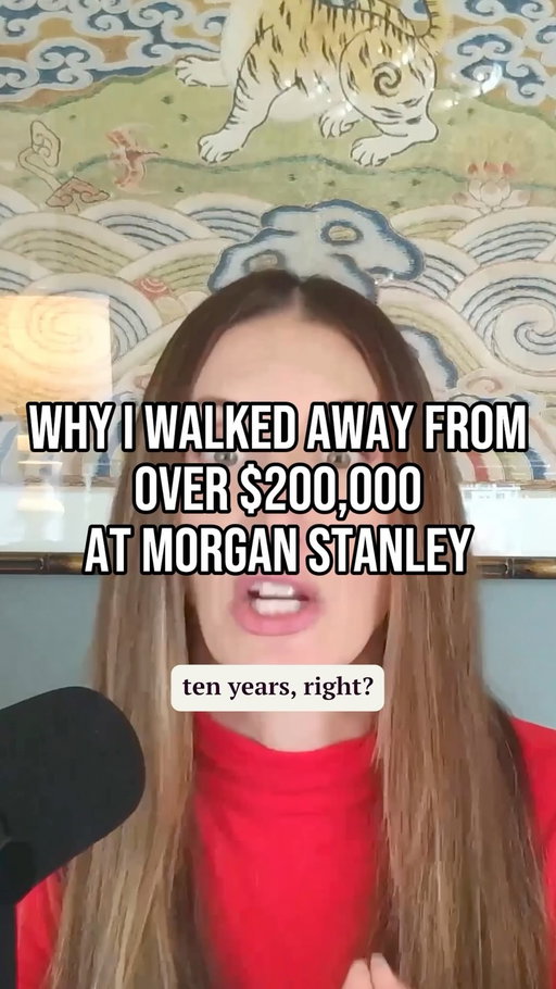 I walked away from hundreds of thousands of dollars when I left my V.P. role at Morgan Stanley. And I'm not alone --- more rising stars than ever are abdicating elite roles across the street. Why are people folding a winning hand just when their career is really taking off?

If you want to know why and what I'd do differently today TO FIX IT, comment "SUBSTACK" to read our hot take on how to escape "the V.P. Curse"!