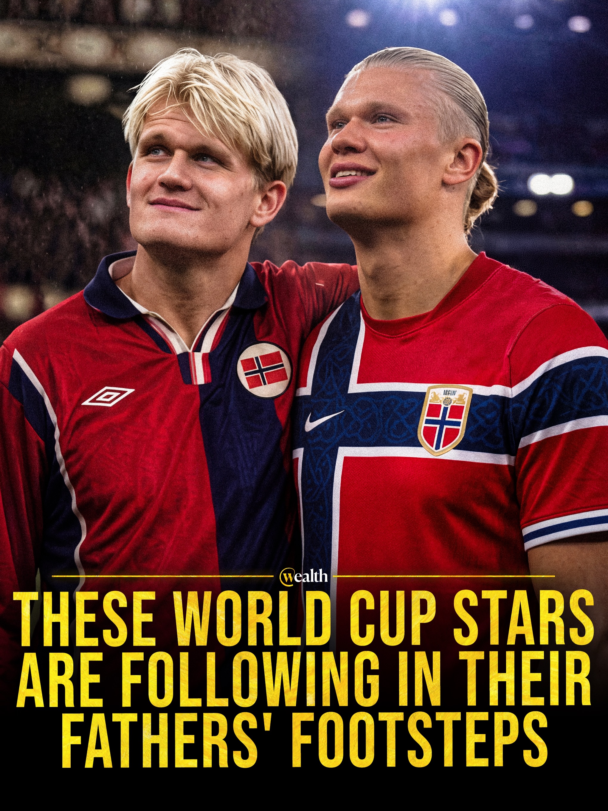 Several current internationals are sons of former footballers. ⚽️

Erling Haaland, Marcus Thuram, Alexis Mac Allister and Romelu Lukaku all followed fathers who played professionally or for their national teams: Alf-Inge Håland, Lilian Thuram, Carlos Mac Allister and Roger Lukaku. Alexander Sørloth and Kristian Thorstvedt carry the same pattern in Norway, while Giuliano Simeone, Nico Paz and Marcos Llorente extend it in Argentina and Spain.

Several of the fathers were internationals themselves, and some, including Lilian Thuram and Pablo Paz, also reached the FIFA World Cup. The pattern shows how often elite football surnames return a generation later at the top of the game.

#Football #WorldCup #InternationalFootball #FootballFamilies #SoccerHistory