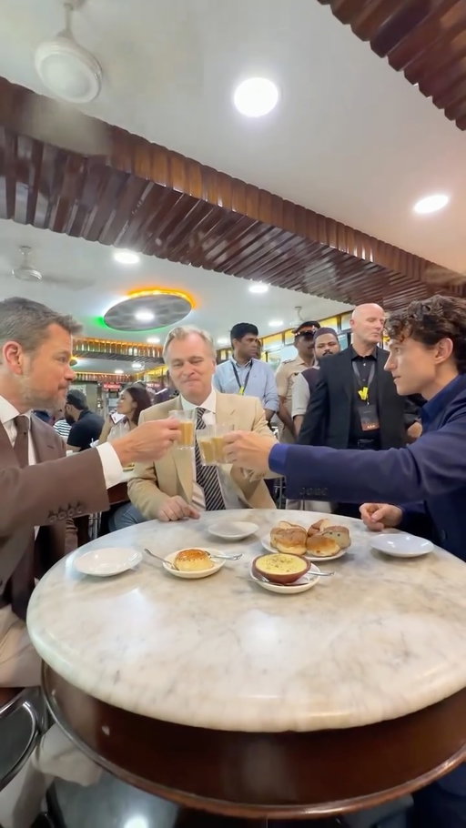 Quick tea stop before The Odyssey Mumbai Premiere

#TheOdysseyIndia #OdysseyMumbaiPremiere