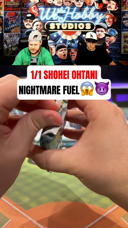 CONGRATULATIONS TO @luckymagicsports FOR PULLING THIS BEAUTY🤯  1/1 Shohei Ohtani Nightmare Fuel😈🔥 

#mlbcards #shoheiohtani #toppsfinest #whodoyoucollect #baseballcards #sportscards #cardpull #1of1 #ladodgers #ohtanishohei