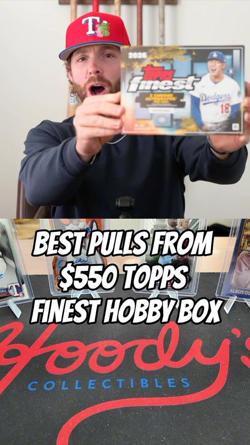 Make sure to go check this one out on YouTube. It is a BANGER #baseballcards #topps #mlb #baseball #toppsfinest