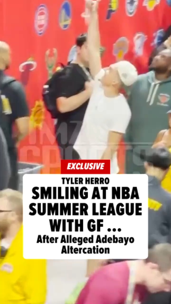🚨 EXCLUSIVE: Tyler Herro was all smiles with his lady, Katya Elise Henry, at the NBA Summer League in Las Vegas Friday ... after reportedly getting into a scuffle with his now-former teammate, Bam Adebayo.

🎥 @redmannjohn