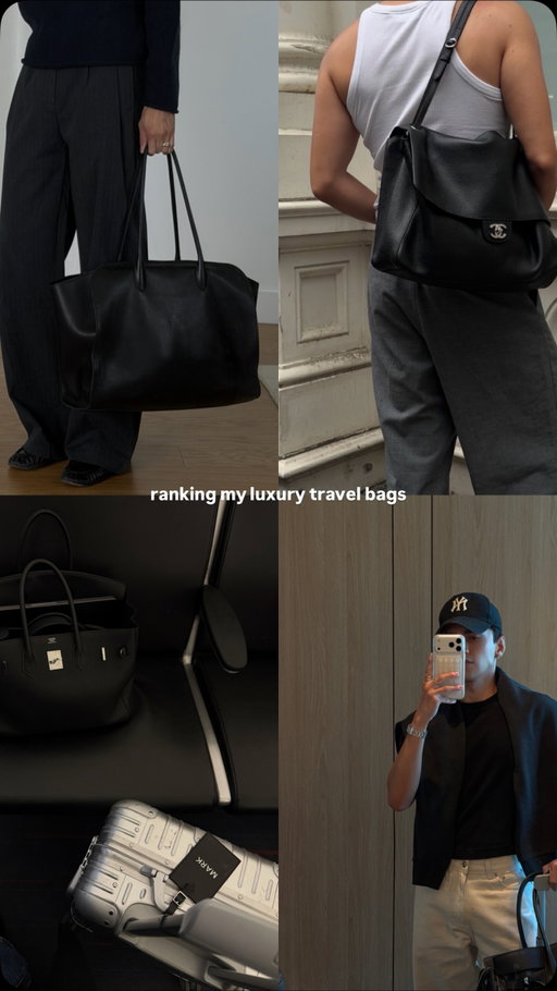 ranking my luxury travel bags 😌 #airportbag #travelbag