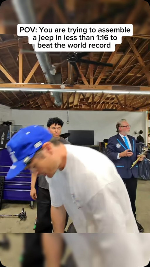 Trying to assemble a jeep in under 1:16👀👀🏆🏆 @itztoky