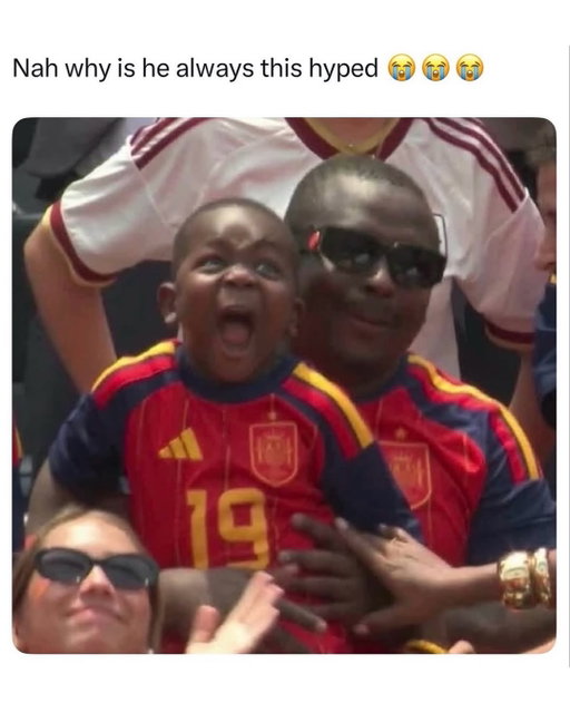 Yamal’s little brother is stealing the show. 🥹❤️

Spain’s celebrations have produced an unexpected fan favorite, Lamine Yamal’s younger brother. Cameras caught him cheering with endless energy in the stands, screaming after every big moment and celebrating like he had just won the World Cup himself. His infectious excitement quickly went viral, with fans calling him the most entertaining supporter at the tournament and saying his reactions perfectly captured the joy of football.

The wholesome family moment became even more popular when cameras showed Yamal laughing at his little brother’s over the top celebrations. Social media has been flooded with memes, clips, and edits of the duo, with many fans saying the younger Yamal is already a star in his own right. In a tournament full of unforgettable moments, his pure passion has won hearts all over the internet.

(🎥: @memexub)