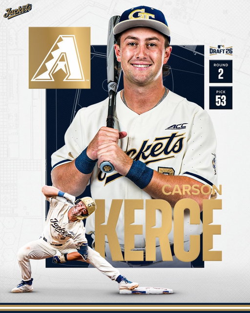 Carson Kerce is headed to Arizona!

The @dbacks have taken @carsonkerce with the 53rd overall pick!

#StingEm🐝