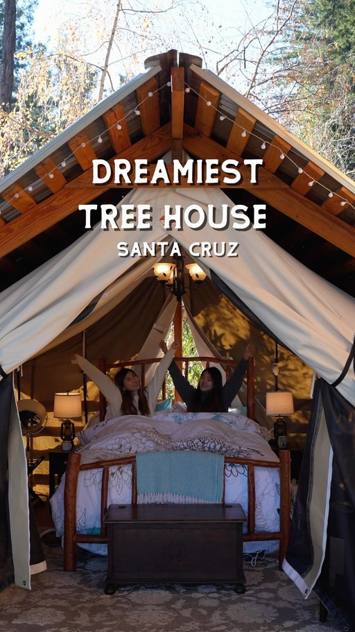 My favorite hidden gem treehouse near Santa Cruz! 🌲✨

Just 15 minutes from downtown Santa Cruz and 30 minutes from San Jose, California.
This cozy treehouse is the perfect getaway. Wake up to birds singing, relax with beautiful mountain views, and enjoy the peaceful redwood forest.

📍Red Woodbridge Tree fort 

Follow @teresa.ctw for more hidden gems in California
#California #SantaCruz #Treehouse #HiddenGems #Airbnb