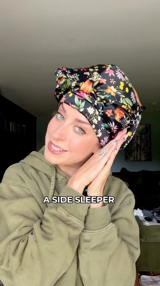 I’ve hated every single bonnet I’ve ever tried…so here’s the story ⬇️ 

Too tight and my head and ears are throbbing by midnight. Too loose and it’s on the floor by 2am. Cheap satin polyester with exposed elastic making me sweat all night. One size that never actually fit all my curls or way too big so I’m smushing them while I sleep. 

So I did what I always do. I fixed it and patented it. 🤭 

Say hello to the Fit Me Right™ Silk Bonnet: 
✨ CrownLock 5 Fit System, adjusts to your exact head and hair size 
✨ Stays put all night, no more slipping 
✨ Double-lined 100% mulberry silk, zero exposed elastic 
✨ PillowBand comfort, so no digging into your forehead and no ear aches 
✨ Fits every hair length and curl type…bob to extra long…we gotchu! 

I built this with feedback from thousands of my curlfriends who were just as done with bad bonnets as I was. 

She’s launching soon and I know she’s going to sell out fast because we did a very small first run. 

Comment “BONNET” and I’ll add you to the waitlist so you get first dibs! 

I hope you love, curlfriends 💕 2 years in the making and she’s almost here! 

#silkbonnet #curlyhair #curlygirl #frizzyhair #curlyhairroutine