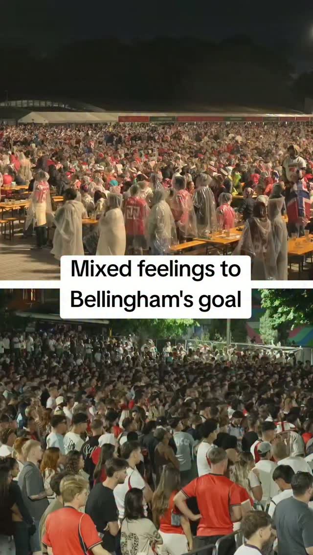 England's turn to celebrate after Jude Bellingham's equalizer. #FIFAWorldCup