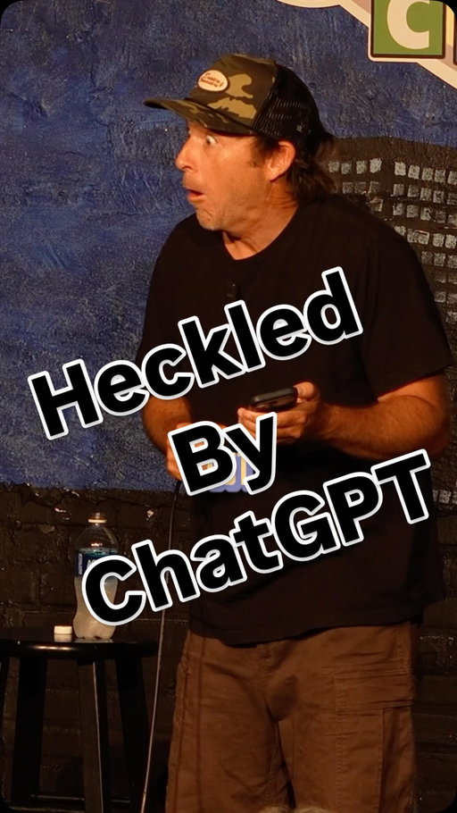 I’m not a crowd work comedian…

…unless the crowd is ChatGPT.

In the middle of a joke, my phone suddenly started talking to me. I thought I had accidentally opened a video, but somehow ChatGPT had activated and was responding to what I was saying on stage.

Everyone in the audience thought it was part of the act.

It wasn’t.

This is exactly how it happened.