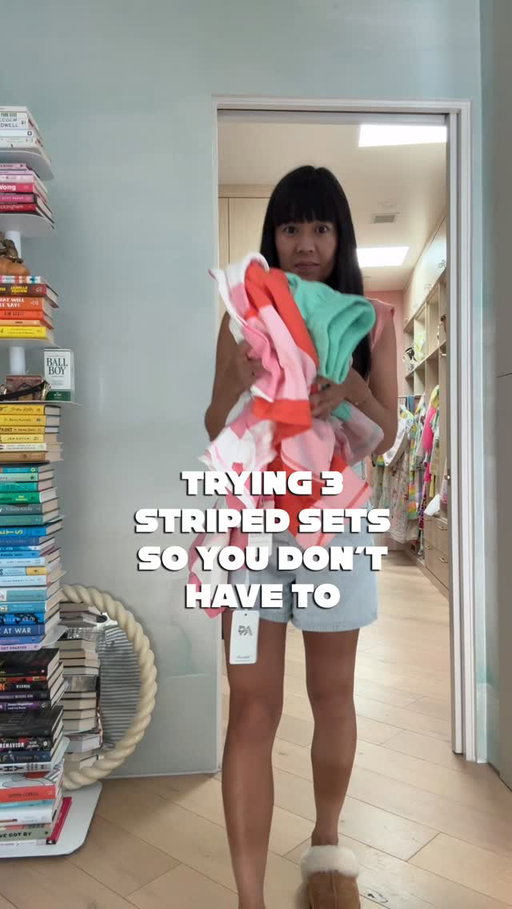 When there are TOO MANY COLORS to choose from, I’ll try them on for you! Comment “stripe” and I’ll DM you the link to this set!

#affiliate