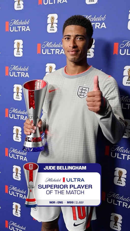 No questions asked. @judebellingham was the difference maker. Cheers to the x3 Superior Player of the Match