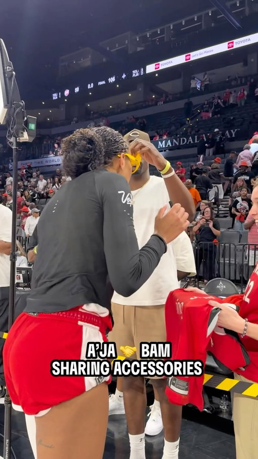 The saga of A’ja and Bam stealing each other’s stuff continues 👀😂