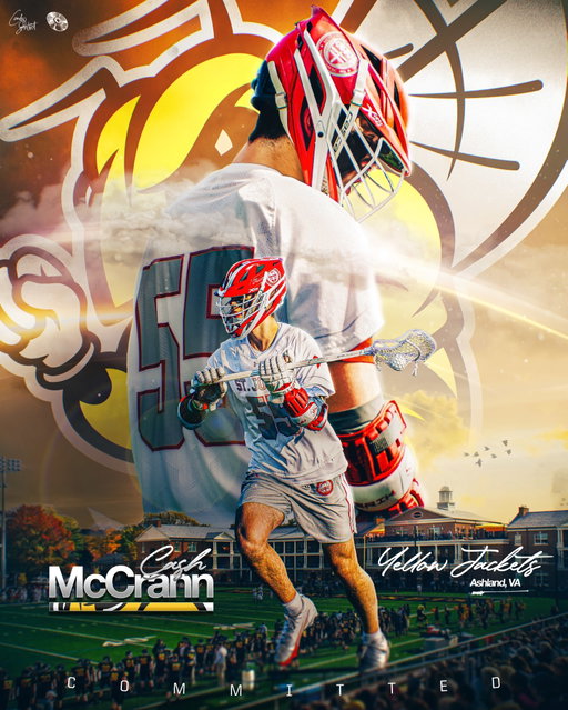 RMC 31’

I am extremely honoured and excited to announce my commitment to Randolph-Macon College.

I would love the first thank my parents for everything they have done. I would also like to thank Coach Speaks and the teammates I have had at St. Johns for raising me to the level of lacrosse I’m at today. Also a huge thank you to Papi from Brady‘s Bunch and any other club coach I’ve had on my journey throughout the recruitment process in raising my level of lacrosse and what club lacrosse has taught me as a man. 

Finally, I would like to thank Coach Sheridan and the Randolph-Macon coaching staff for the opportunity.

Always believe in yourself it’s all part of Gods plan!

Go Yellow Jackets