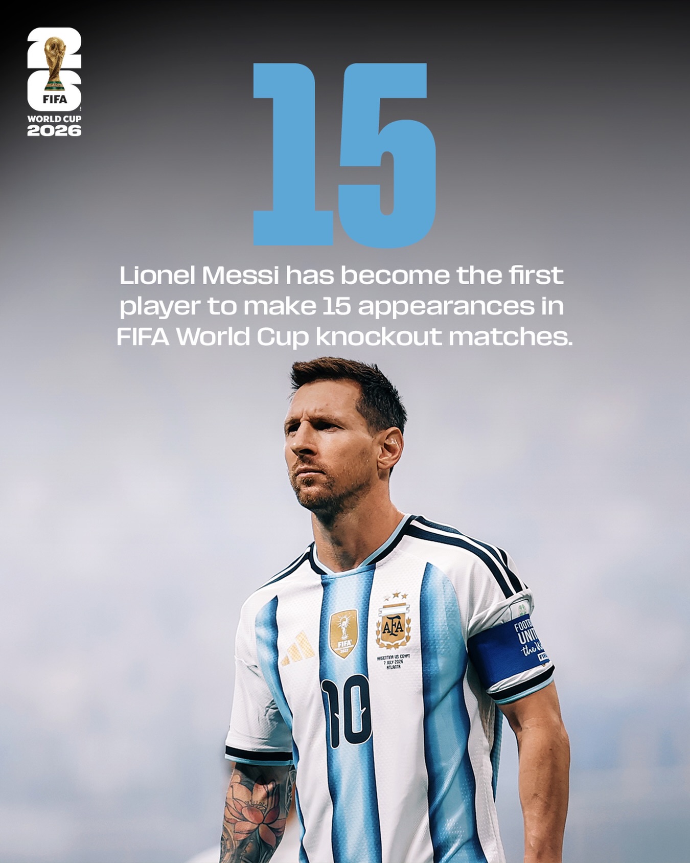 Lionel Messi continues to break records at @FIFAWorldCup 2026 👏🇦🇷