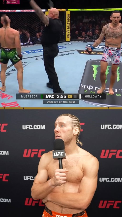 🎤 "McGregor's done ALREADY?!" Watch @TheUFCBaddy's LIVE reaction to our main event... #UFC329