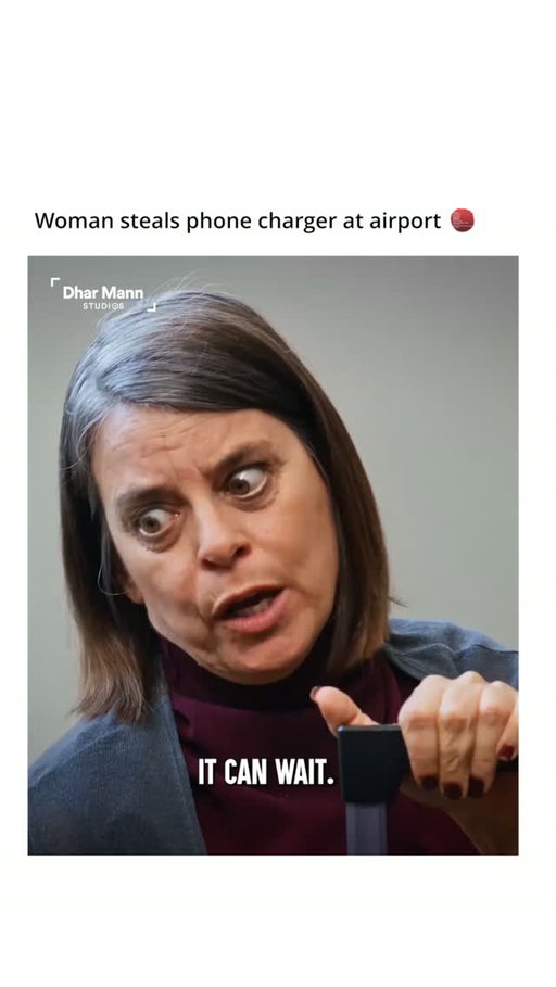 Karen Snatches Phone Charger At Airport - Full video out now, search title on YouTube & Facebook #DharMann #Reels