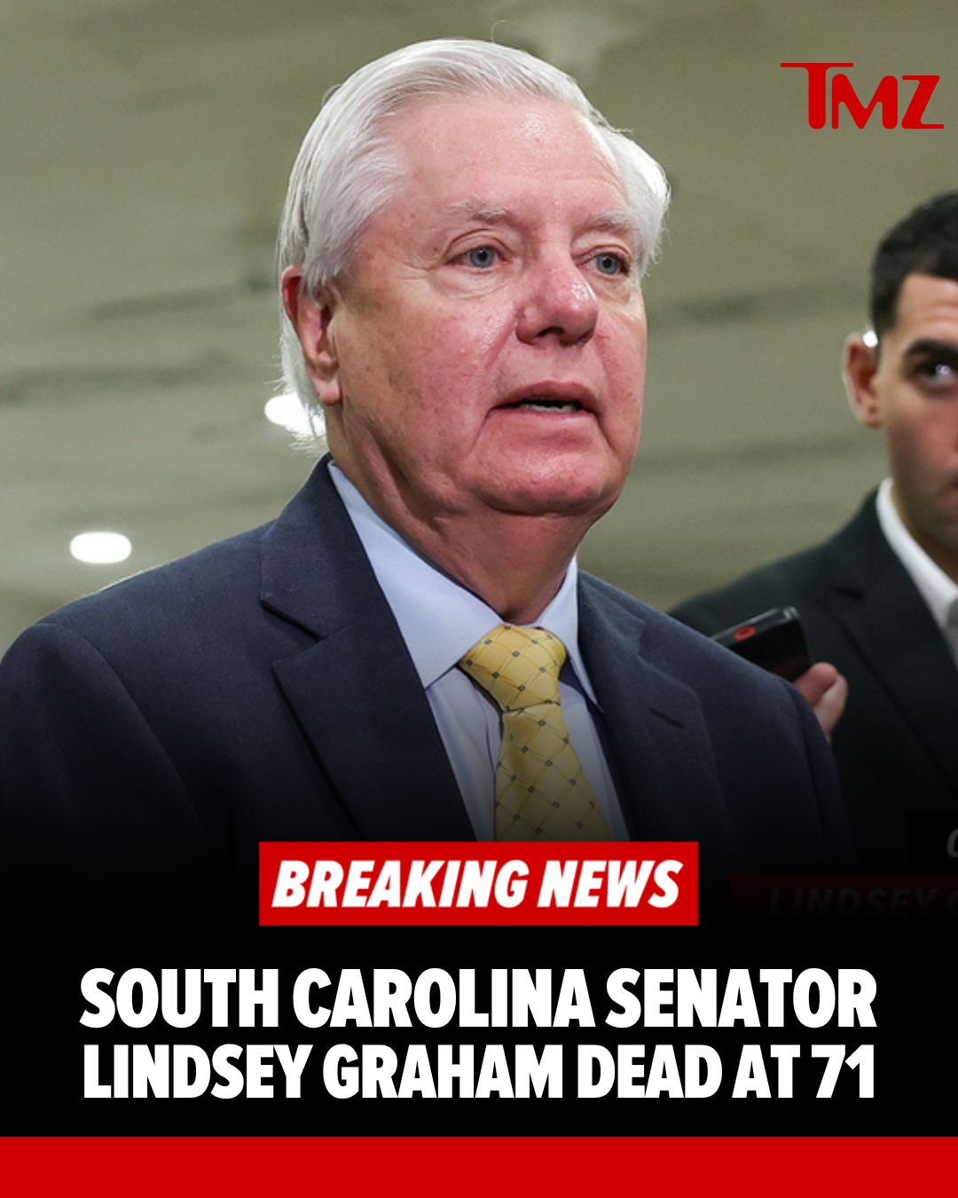 🚨 BREAKING: United States Senator Lindsey Graham has died at the age of 71, his office announced late Saturday night.