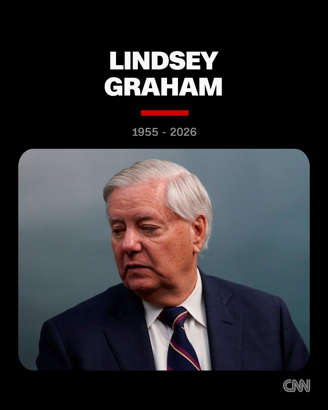 US Sen. Lindsey Graham, the longtime Republican from South Carolina, has died "from a brief and sudden illness," a spokesperson for his office told CNN.

The spokesperson did not disclose further details about Graham, who was 71 years old.

"Senator Graham's family appreciates prayers at this time and asks for privacy during this incredibly difficult period," the spokesperson said.

Graham, a close ally of President Donald Trump, was elected to the US Senate in 2002 and was running for a fifth term in this fall's midterm elections.

Trump paid tribute to Graham in post on his Truth Social platform early Sunday.

“Senator Lindsey Graham, one of the greatest people and Senators I have ever known, is dead! He was always working, and was a true American Patriot. Lindsey will be greatly missed!!!” the president wrote.

Tap the link in bio for more.

📸 : Nathan Howard/Reuters