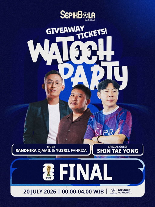 Jawab di komen abis itu daftarin diri lo buat ikutan nobar FINAL MATCH bareng kita lewat link di bio!

#vindes 
#sepikbola 
#clearlylegendarymoment
#clearlyultra 
#clearlyunshakeablesquad