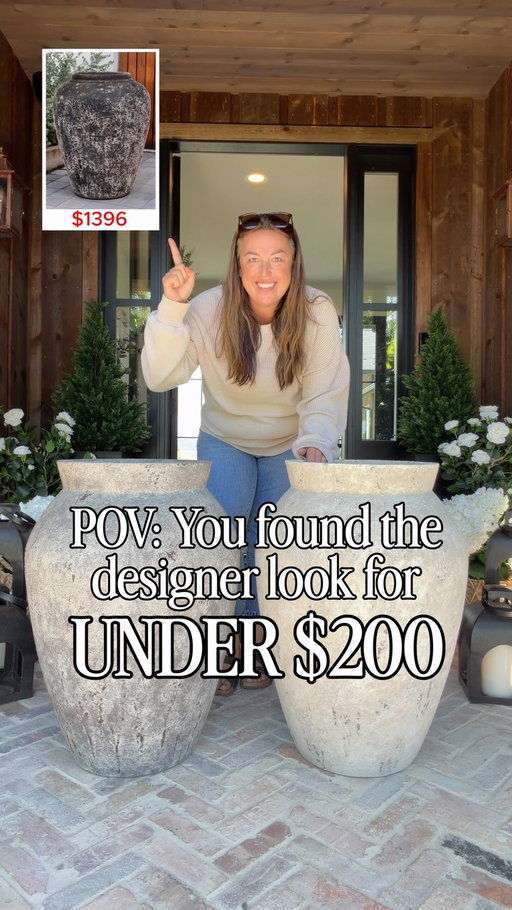 👉🏼 Say SEND ME below and I will get the details over to you in your DMs 😘

These are the most epic designer dupes that I have found so far in 2026… I shared yesterday but realized I needed to share again because one color has already sold out and they are being grabbed so fast! These are new release pots that I got in both colors. They are currently $178 (whaaaat?!), and no one’s talking about them, but I promise you they will fully sell out here likely today because it’s already started!

They are 30” tall, suuuuper heavy, they have a great texture and give any space that European vibe. They can be used indoors or out (I have 2 of the dark ones for trees on my front porch now!). Unbelievable find!!! 

When they sell out, they’ll be out for months; this happened with my pots that went viral before, so move quickly!!

Love you girly 😘 Happy decorating.

Xoxo, 

Hannah

https://liketk.it/6iamH LinkDM *625*