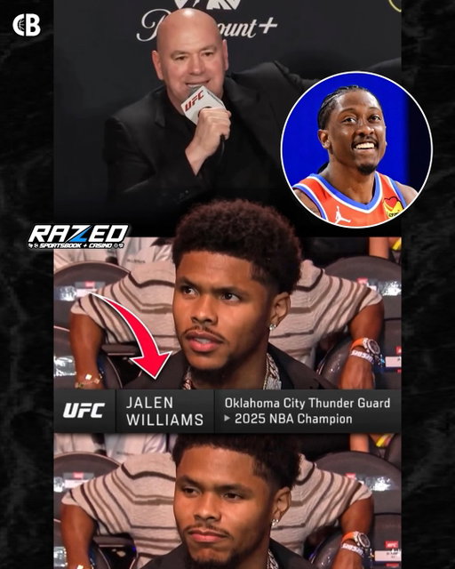 UFC President Dana White went OFF on his production team after they labeled boxer Shakur Stevenson as Oklahoma City Thunder champion Jalen Williams during UFC 329 😳🗣️

“I just paid Shakur Stevenson a sh**load of money, & for some reason we can’t figure this celebrity sh** out. They put him up as a fu**ing OKC NBA player. Are you fu**ing kidding me?”

Thoughts? 🤔

Follow @combatbuzzig for more boxing/MMA content! 🥊