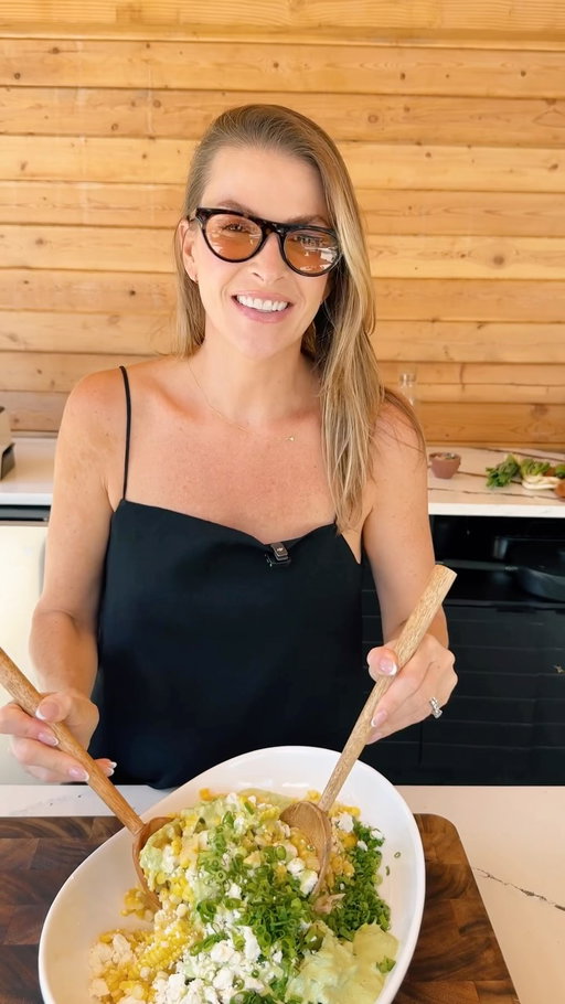 Salad girl summer is here! 🥗🌽

Charred Corn Salad

Serves: 4-8
Prep time: 20 minutes
Grill time: 15 minutes
Special tools: blender

Ingredients:
6 ears fresh corn, soaked in water
5 jalapeño, roasted
1 bunch green onion tops
1 handful cilantro
1 1/2 cup crumbled Cotija

Dressing:
1/2 cup sour cream (@gayleafoodscoop) 
1/2 cup yogurt
1/2 tablespoons Dijon (@maillecanada)
1/2 lemon, juiced
1/2 bunch green onion tops
1 large pinch fresh parsley
1 large pinch fresh basil
1 large pinch fresh tarragon
1 garlic clove
1 teaspoon kosher salt
6 twists black pepper
1 lime, juiced
1 tablespoon red wine vinegar
2 tablespoons EVOO @terradelyssa 

Method:
1. Grill corn over high heat, turning every 6 minutes until the skin has dried and charred.
2. Remove and let cool.
3. Shuck and remove the kernels from the cob. Add to a large bowl.
4. Peel and deseed jalapeno, then give them a quick dice and add to the bowl.
5. Slice green onion tops and add.
6. Ruff chop cilantro and add to the party. Finish with Cotija.
7. Blend the dressing and cover your masterpiece. 
8. Toss and enjoy.
.
.
.
#SummerSalad #CornSalad #CornSeason #CornRecipe #SaladIdeas