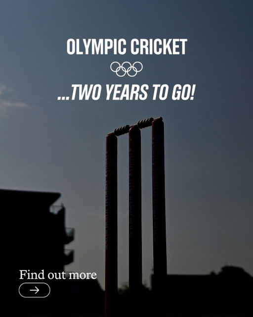 The countdown to an historic Olympic debut is on! 🏏

Two years until the first ball is bowled for T20 cricket at #LA28. ↔️ SWIPE to find out more.

#Olympics #Cricket #T20