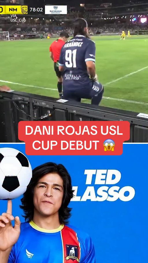‘Dani Rojas’ isn’t just a soccer player on TV anymore 😮

Ted Lasso actor Cristo Fernández made his USL Cup debut for El Paso Locomotive FC on Saturday ⚽

(via @_uslcup)