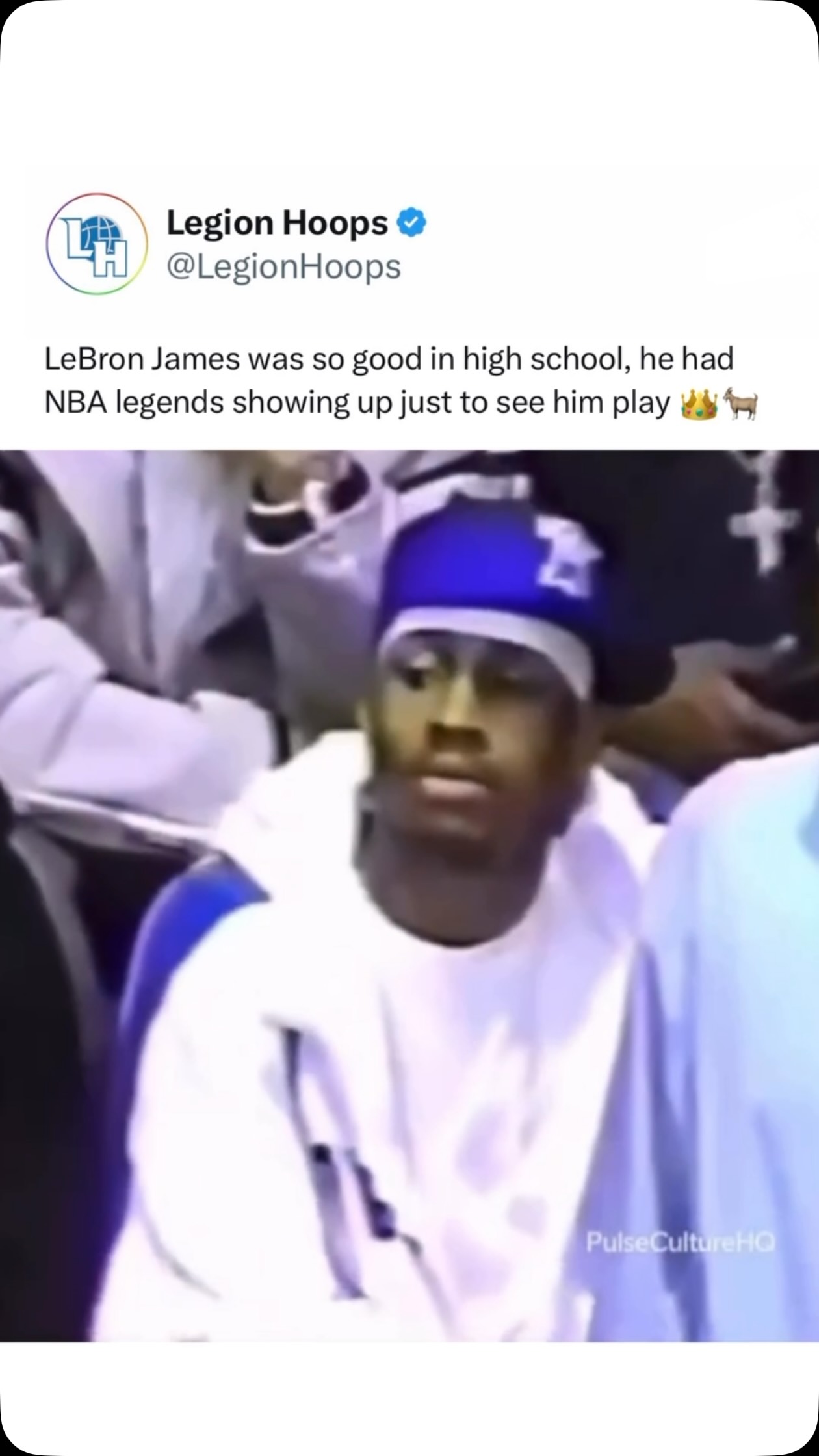 We will never see another high school athlete like LeBron James 👑

(via pulseculturehq/IG)