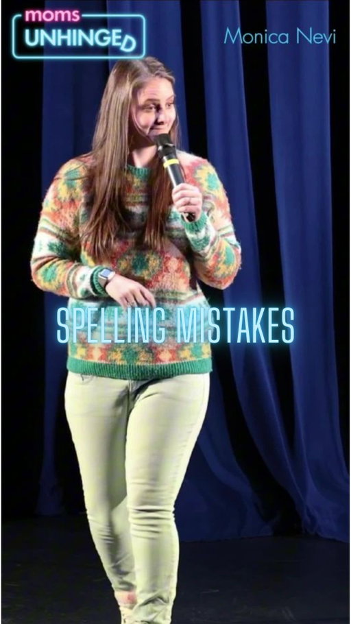 Its the spelling that gave it away!⁠
⁠
Find a show near you at www.momsunhinged.com⁠
⁠
#MomsUnhinged #MomComedy #MomLife #FunnyMoms #MomHumor #StandUpMom #RealMomLife