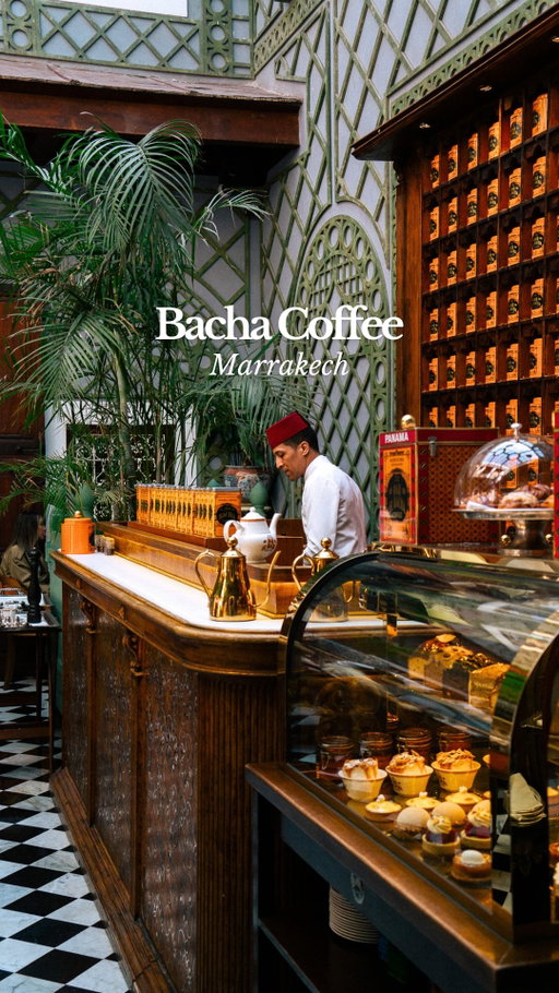 The most beautiful café in Marrakech has a 2-3 hour queue. Here’s how we waited 40 minutes 👇🏼

Let’s be honest: you won’t experience this place without crowds 😅 It’s one of the most popular spots in the city, so timing is everything.

☕️ Go early, before it even opens! You still won’t skip the line, but you’ll wait 30–40 min instead of 2–3 hours.
 🏛️ Explore the palace first, then sit down. It’s hidden inside a historic palace and feels more like a museum than a coffee shop.
 ☕️ Order different pots of coffee, seriously. 100% Arabica, 200+ blends, served in elegant silver pots.
 🥐 The pastries are next-level and don’t skip breakfast here.

If you love coffee, aesthetics, and iconic Marrakech moments, this one belongs on your list ✨

📍 Bacha Coffee, inside Dar el Bacha Palace 

We’re Lara & Aldin, we share the real tips (queues, timings, what’s actually worth it) so you don’t waste a day of your trip. Follow @travelcroats and save this one for Morocco 🤍

PS: we made a full Morocco map + guide to make planning easy. Comment “souk” and we’ll DM you the details :)

#moroccotravel #marrakechcafe #marrakechguide #travelcroats #coffeelovers