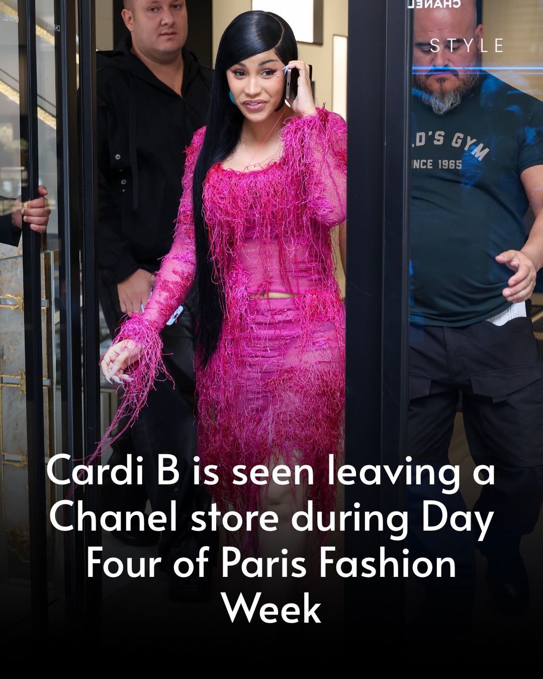 Cardi B is seen leaving a Chanel store during Day Four of Paris Fashion Week - Haute Couture Fall/Winter 2026/2027 on July 09, 2026 in Paris, France. (Photo by Pierre Suu/GC Images)