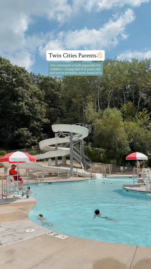 Parents of young kids in the Twin Cities, this one’s for you! 

[ send this to a parent with young kids! ] 

A freshly renovated waterpark hidden in the Twin Cities built especially for young kids. 

It includes: 

💦 Brand-new splash play structure
🛝 Three-story twisting waterslide
🌊 Zero-depth entry pool (perfect for little ones)
👶 Designed for kids 10 & under
☀️ New shaded seating areas
🪑 Adirondacks + beach loungers
🛝 New dry play area beyond the water
♿ ADA accessibility

This is an easy access, affordable water park that’s not overwhelmed by big kids/grown ups! 

Ideal for kids aged 2-7, but designed for any kids under 10! Just $9 per person for a full day of fun (12 months & under free!) 

Comment SUMMER and I’ll send you the location with a pin for where to park and all the details you’ll need!