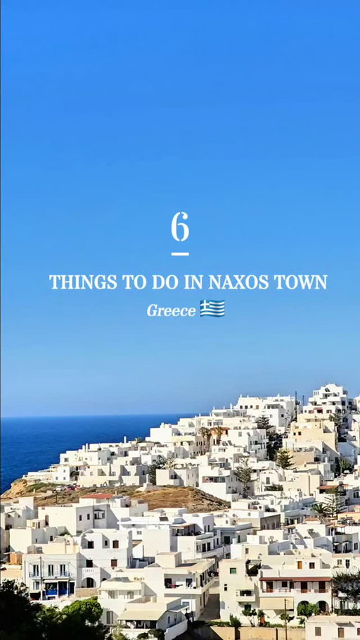 ✨ 6 THINGS TO DO IN NAXOS TOWN, GREECE 🇬🇷

🏛️ Naxos Old Town (Chora) - wander the maze of whitewashed alleys and Venetian lanes
🍸 520 Cocktail Bar Restaurant - great spot for sundowners
🌅 Temple of Apollo (Portara) - our top tip: come in late afternoon and stay for sunset here, it's unforgettable
☕ Avaton 1739 Coffee & Wine Roof - rooftop coffee by day, wine by night
🌿 The Naxos Apothecary - organic toiletries plus a lovely terrace restaurant
⚓ Naxos Marina - watch the boats come and go

👟 Tip: wear flat shoes - the Old Town has a lot of cobblestones

Save this for your Naxos trip 📍

Follow @luxurycolumnist for more travel tips ✈️