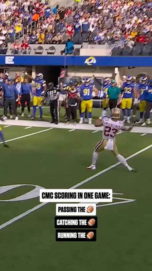 @christianmccaffrey makes it look so easy 🤩