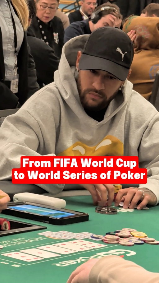 Neymar Jr Scooping Pots at the WSOP

Straight from the pitch, to the felt! @neymarjr made his way from the FIFA World Cup to the World Series of Poker to play in the $10,000 six-max event.