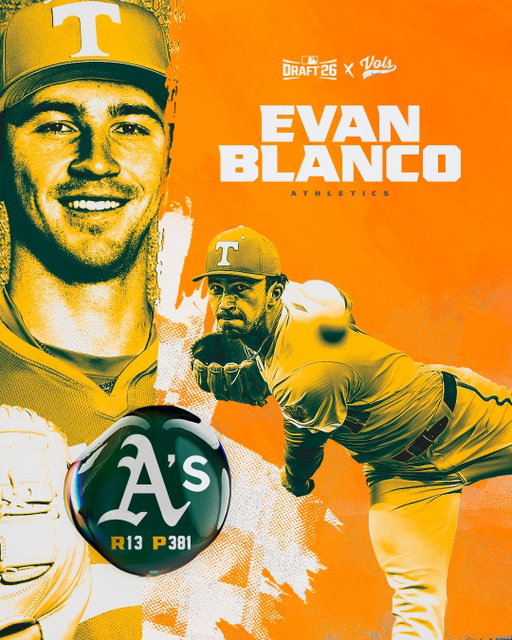 Another off the board! It's Evan to the A's!

#GBO🍊 // #MLBDraft