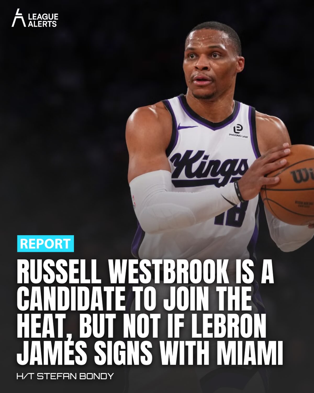Russell Westbrook is on Miami’s radar in free agency, but only in a scenario where LeBron James doesn’t end up with the Heat.