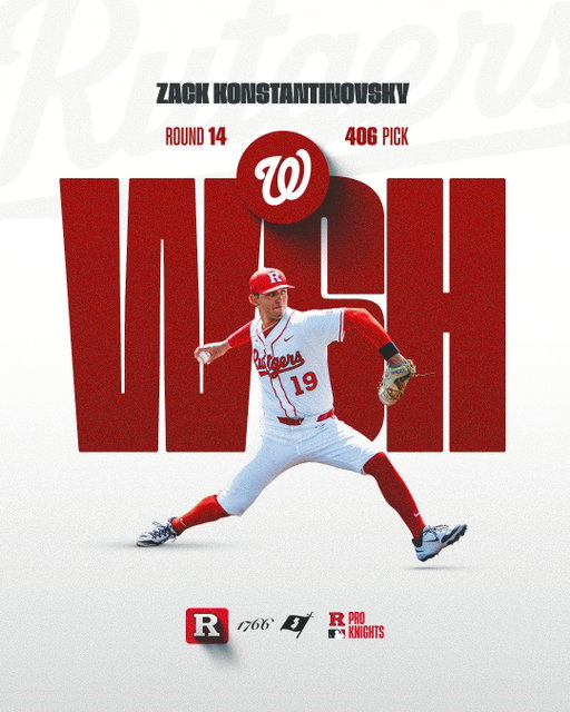 Zack K ➡️ D.C. 🇺🇸

The @Nationals take Zack Konstantinovsky in the 14th Round of the MLB Draft!