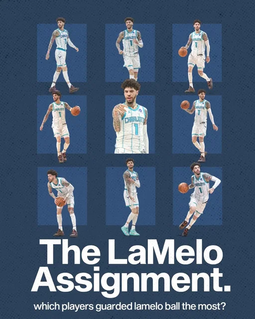 The LaMelo Ball assignment has always been a little different because defenders are not only trying to stop him from scoring, they are trying to stop him from seeing the floor the way he wants to. He is constantly looking a pass ahead, so the on-ball defender has to think about more than keeping him out of the paint. Every time the defense shifts, LaMelo is searching for the next read. The possession can change quickly because one defender loses balance, one help defender steps too far, or one cutter finds an open lane. Against players like LaMelo, the first defender is often trying to delay the play just long enough for everyone else to stay connected.

Everything is shown per 75 possessions rather than per game because per-game numbers are influenced by pace, minutes, and how often two players actually shared the floor. Looking at the matchup per seventy five possessions gives every defender the same workload, making it easier to compare what tends to happen over a similar number of opportunities instead of whatever happened in one particular game.

The context around these numbers is also interesting because they come from LaMelo's final season in Charlotte. Since then he has been traded to Minnesota, where the assignment is could change as defenders now will have to face him and Anthony Edwards. Defenders will now see him in a different offensive environment, with different spacing, different teammates, and different responsibilities. He may not have to create every advantage himself as often, which could lead to cleaner looks as both a scorer and a passer. At the same time, teams are going to prepare for him differently because the Timberwolves present a very different set of problems than the Hornets did.

The defenders who most frequently drew the assignment were Anthony Black, Immanuel Quickley, Miles McBride, Dyson Daniels, Ryan Rollins, Bub Carrington, Ben Sheppard, Kris Dunn, Amen Thompson, and Nickeil Alexander-Walker.

#nba #minnesotatimberwolves #timberwolves #lameloball #lamelo