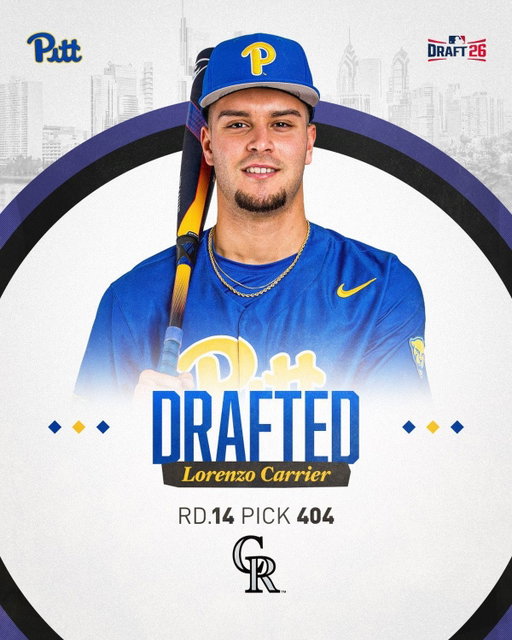 𝐂𝐚𝐫𝐫𝐢𝐞𝐫 𝐭𝐨 𝐂𝐨𝐥𝐨𝐫𝐚𝐝𝐨 🏔️

Our All-American is taken by the @rockies in the 14th round 👏