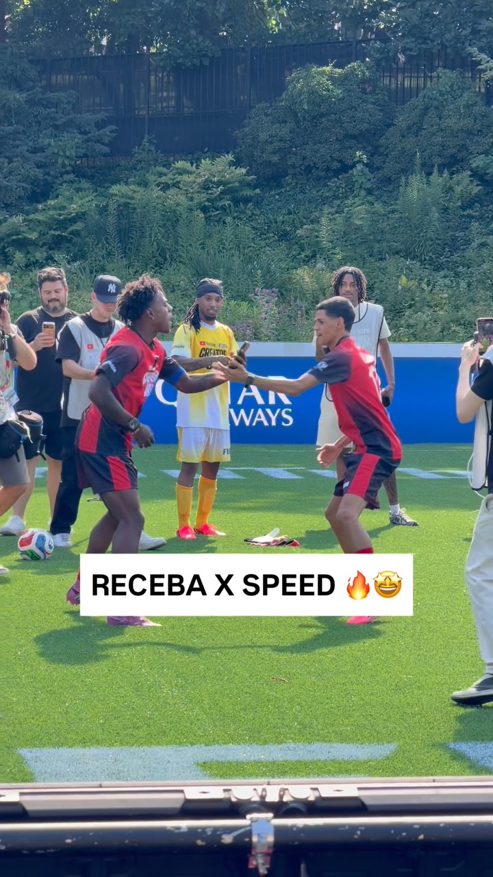 @ishowspeed X @luvadepedreiro 🤣
-
Good fun in Central Park for the FIFA YouTube Creator Cup 🏆
-
#fifaworldcup #worldcup2026 #ishowspeed #receba #fwc26