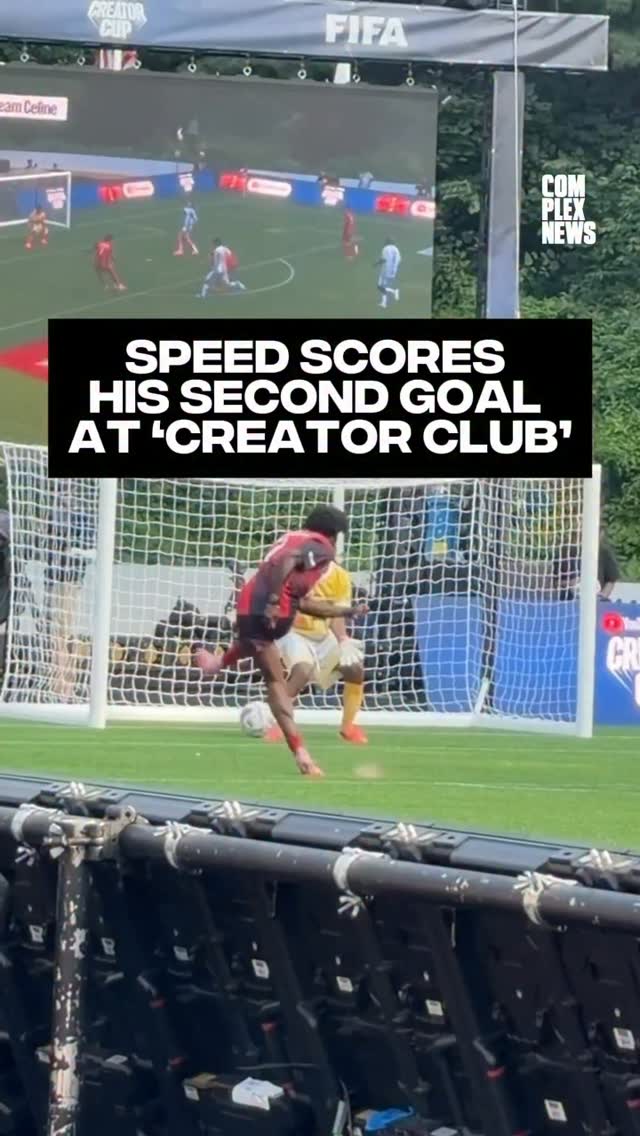 Speed hit a crazy backflip after scoring again at the Creator Cup 🔥