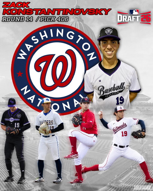 Congratulations to former Baseball Warehouse / @nbths_baseball ‘23 standout and current @rutgersbaseball pitcher @zack_k_19 and the Konstantinovsky family on Zack being selected in the 14th Round of the 2026 Major League Baseball Draft by the @nationals.

From his time developing at the Baseball Warehouse, to competing for North Brunswick, to making his mark at Rutgers, Zack has earned the opportunity to begin the next chapter of his baseball career. We can’t wait for him to begin his professional career!