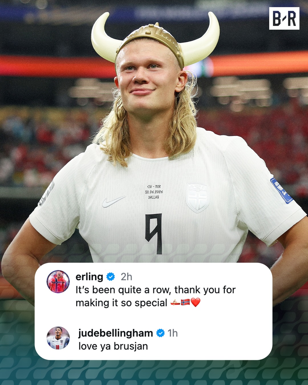 Nothing like the friendship between Haaland and Jude Bellingham ❤️ 

(via @erling)