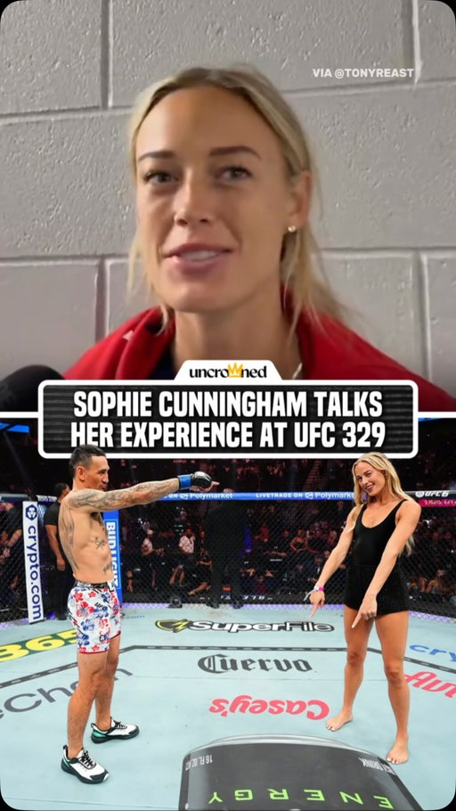 Two of the most iconic points in sports 👇 @sophie_cham @blessedmma (via Tony R East on X)